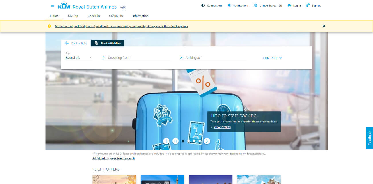 Klm additional online baggage