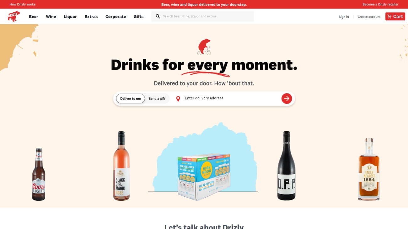 Beer, Wine, Spirits and RTD's delivered to your doorstep