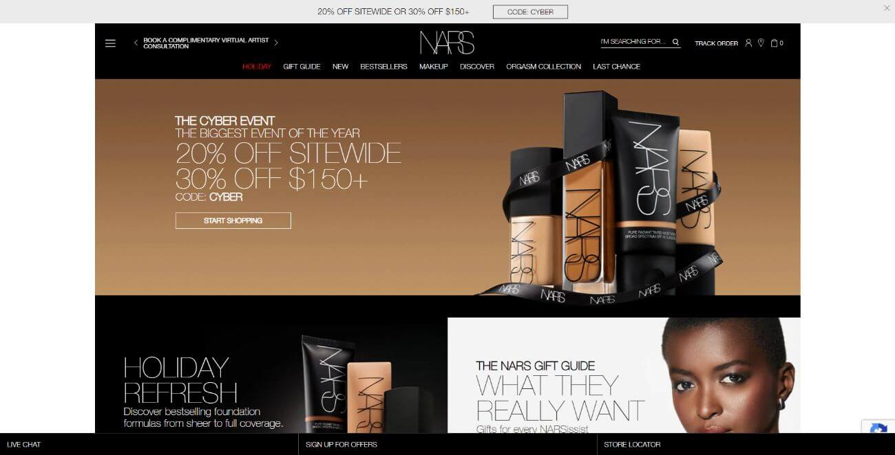 NARS Cosmetics Affiliate Program