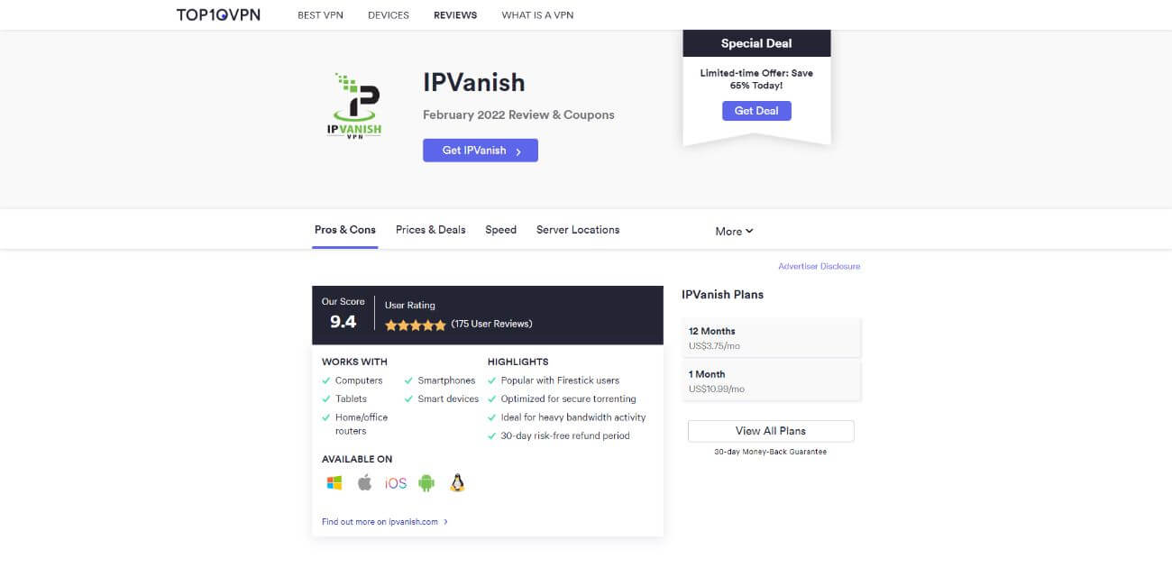 IPVanish Affiliate Program