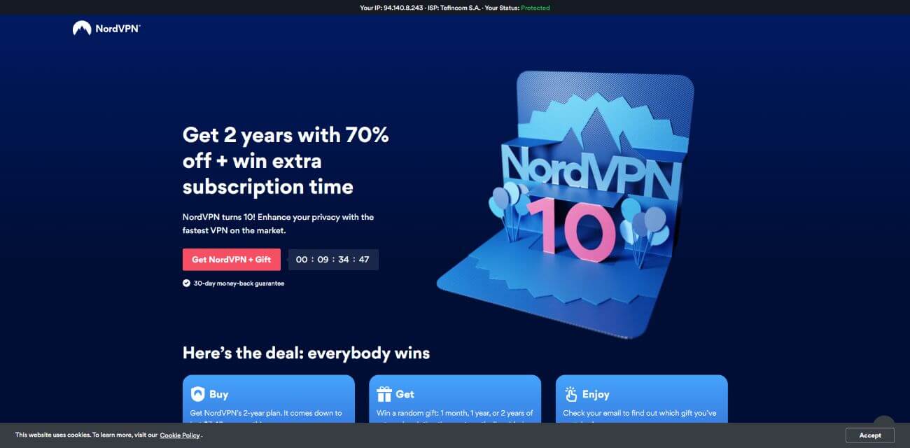 Πρόγραμμα θυγατρικών της NORDVPN