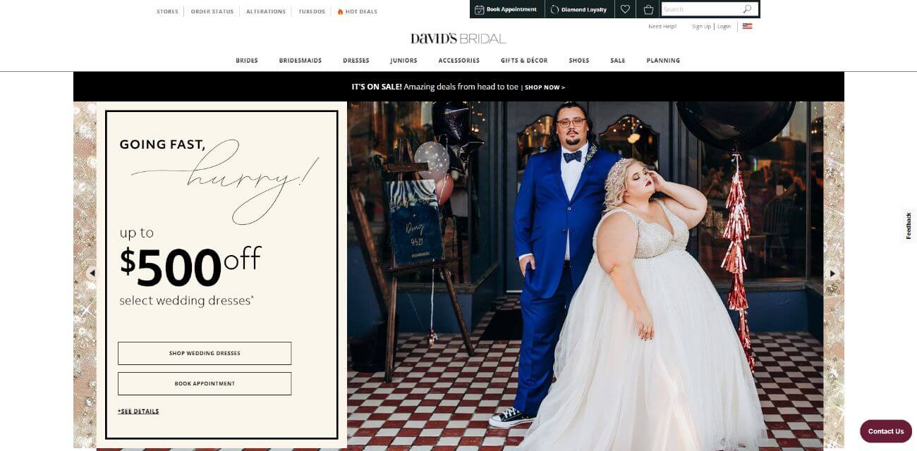 Davids hot sale bridal appt