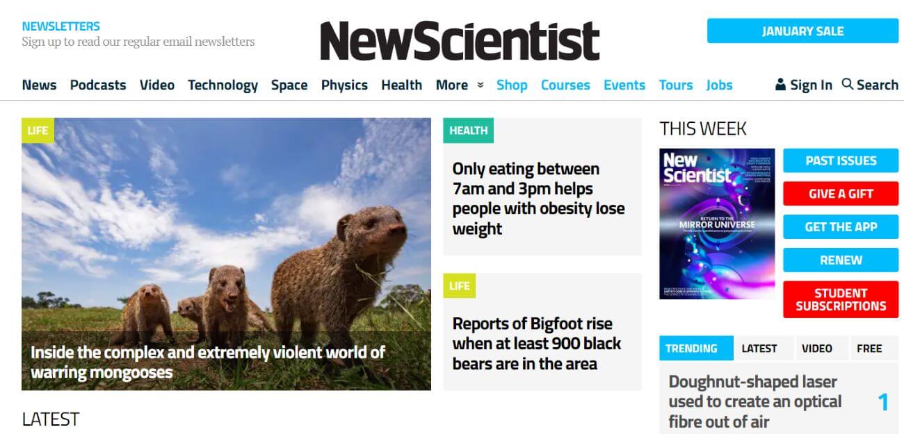 UK Affiliate Marketing Company - DMG Media acquired New Scientist 