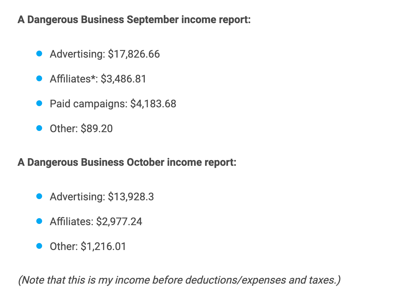 blog income from affiliate marketing