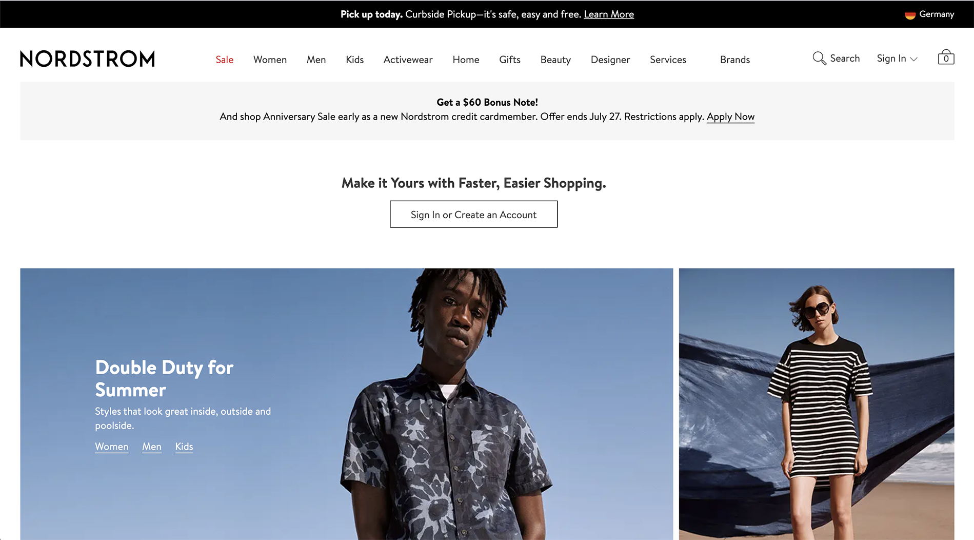 Designer brands shop websites