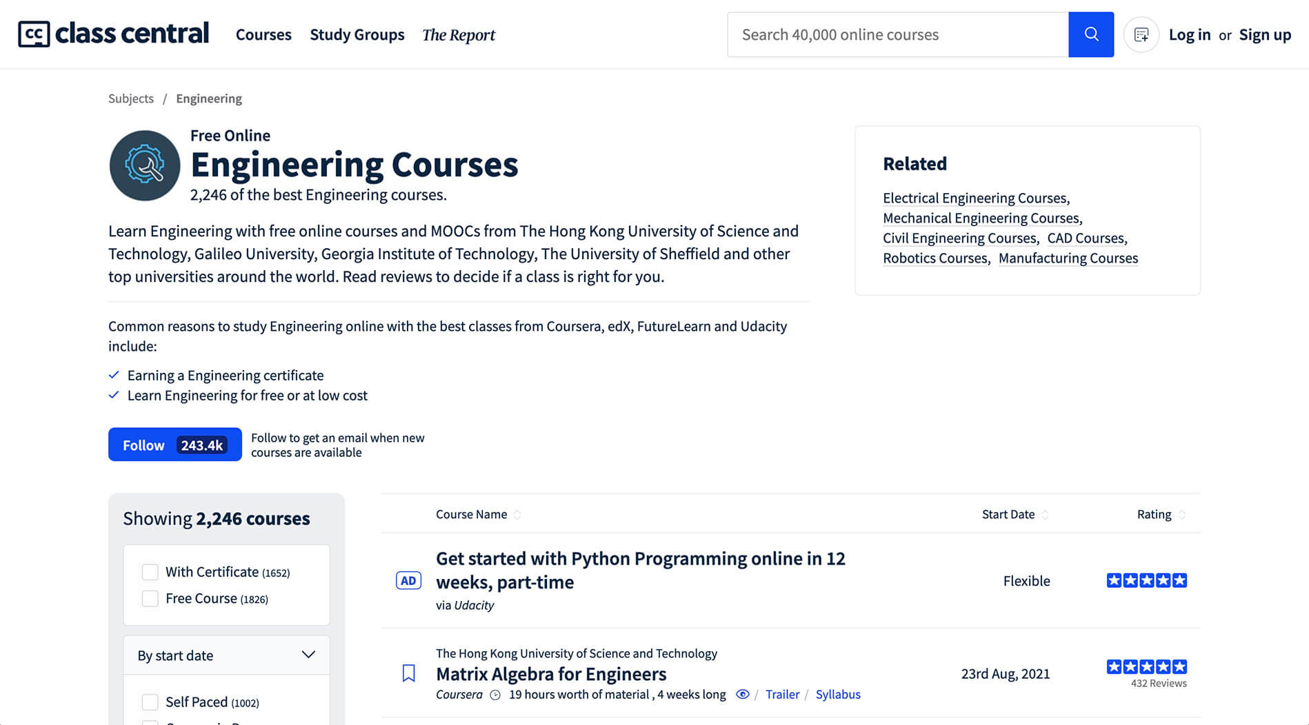 Online courses Niche