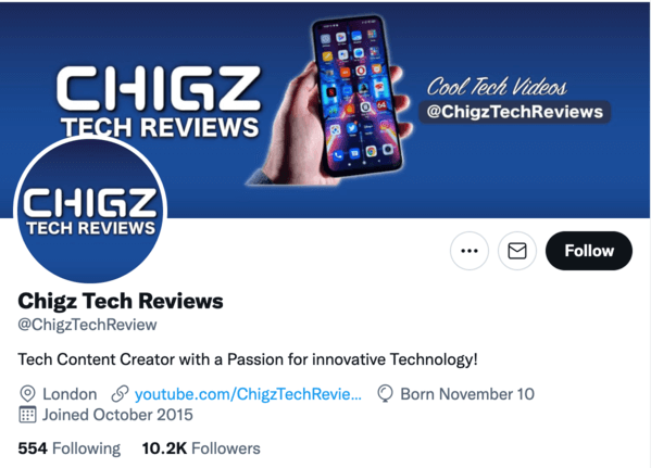 Image of @ChigzTechReview profile